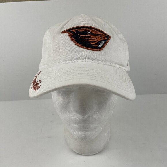 Oregon State Beavers Zephyr Hat Strapback White Embroidered Beaver Logo - Picture 3 of 12